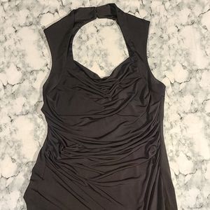 Little Black Ruched Dress